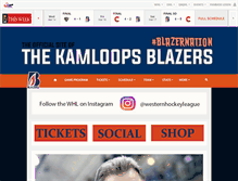 Tablet Screenshot of blazerhockey.com